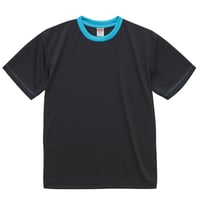 United Athle アスレチックTシャツ ブラック/ターコイズブルー
