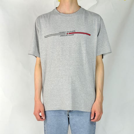 TOMMY HILFIGER / S/S T-SHIRTS(USED) COL:GRAY