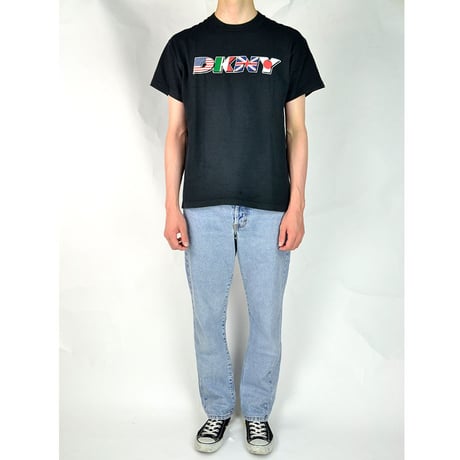 DKNY / S/S T-SHIRTS(USED) COL:BLACK