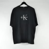 CALVIN KLEIN / S/S T-SHIRTS(USED) COL:BLACK NO.113