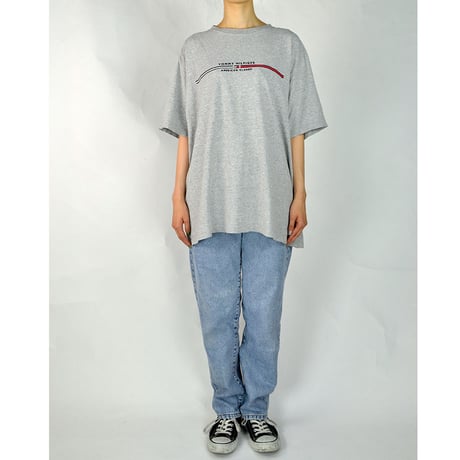TOMMY HILFIGER / S/S T-SHIRTS(USED) COL:GRAY