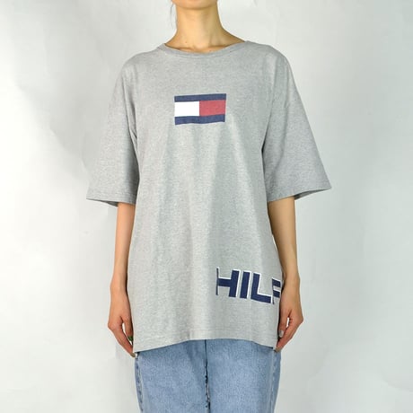 TOMMY HILFIGER / S/S T-SHIRTS(USED) COL:GRAY