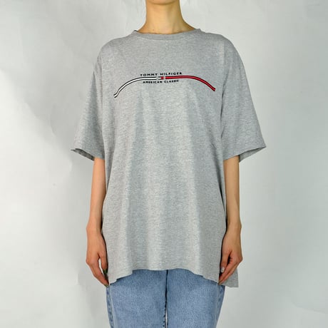 TOMMY HILFIGER / S/S T-SHIRTS(USED) COL:GRAY