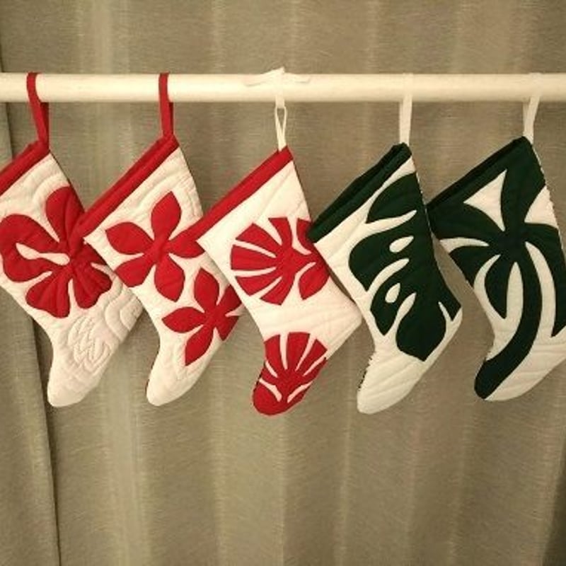 パターン☆クリスマスストッキング | Aloha Quilt_Keiko Kuno