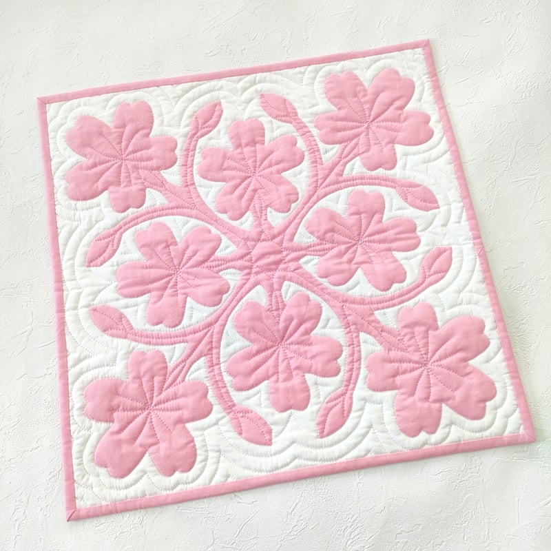 キット☆サクラサク（45㎝×45㎝） | Aloha Quilt_Keiko Kuno
