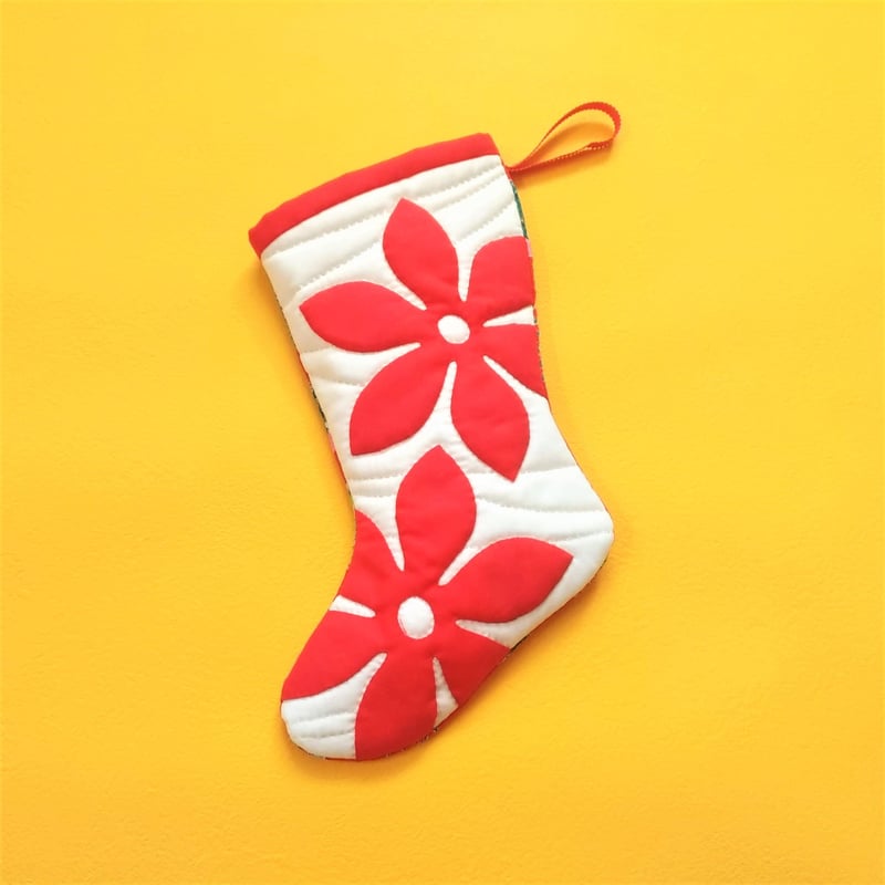 パターン☆クリスマスストッキング | Aloha Quilt_Keiko Kuno