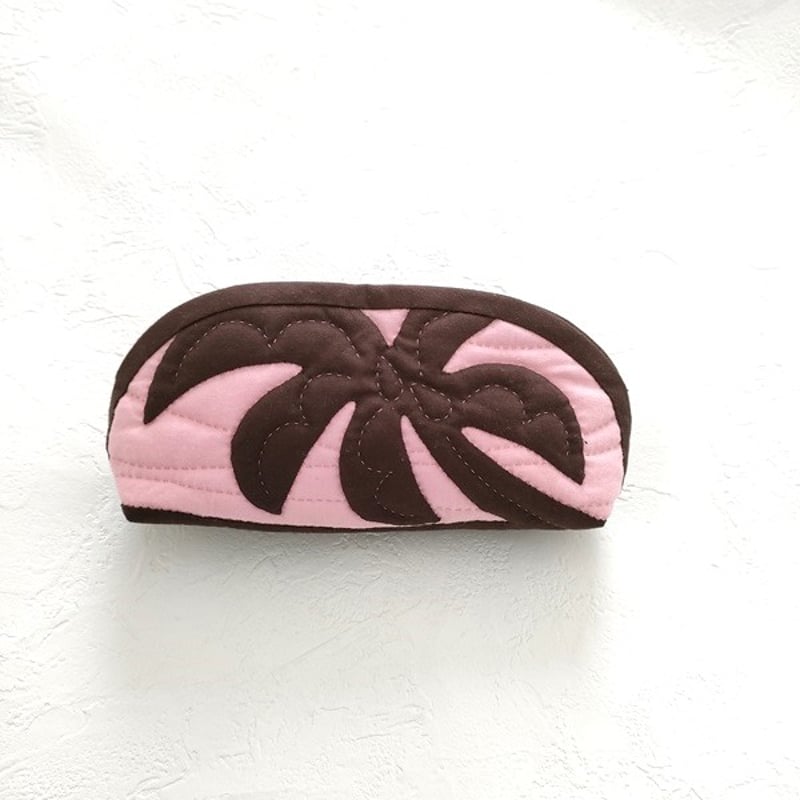 キット】ヤシの木のメガネポーチ | Aloha Quilt_Keiko Kuno