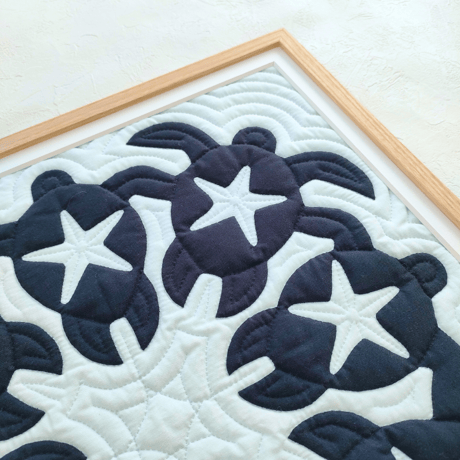 【パターン】Honu with Starfish（45㎝×45㎝）