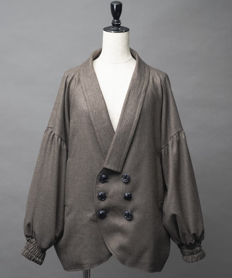 定価数万円【新品】エレガントジャケット生地が細かく上品でエレガントなデザイン 2025/9/30-11/1 WEB注文受付中】なれ果てのジャケット | ha | za