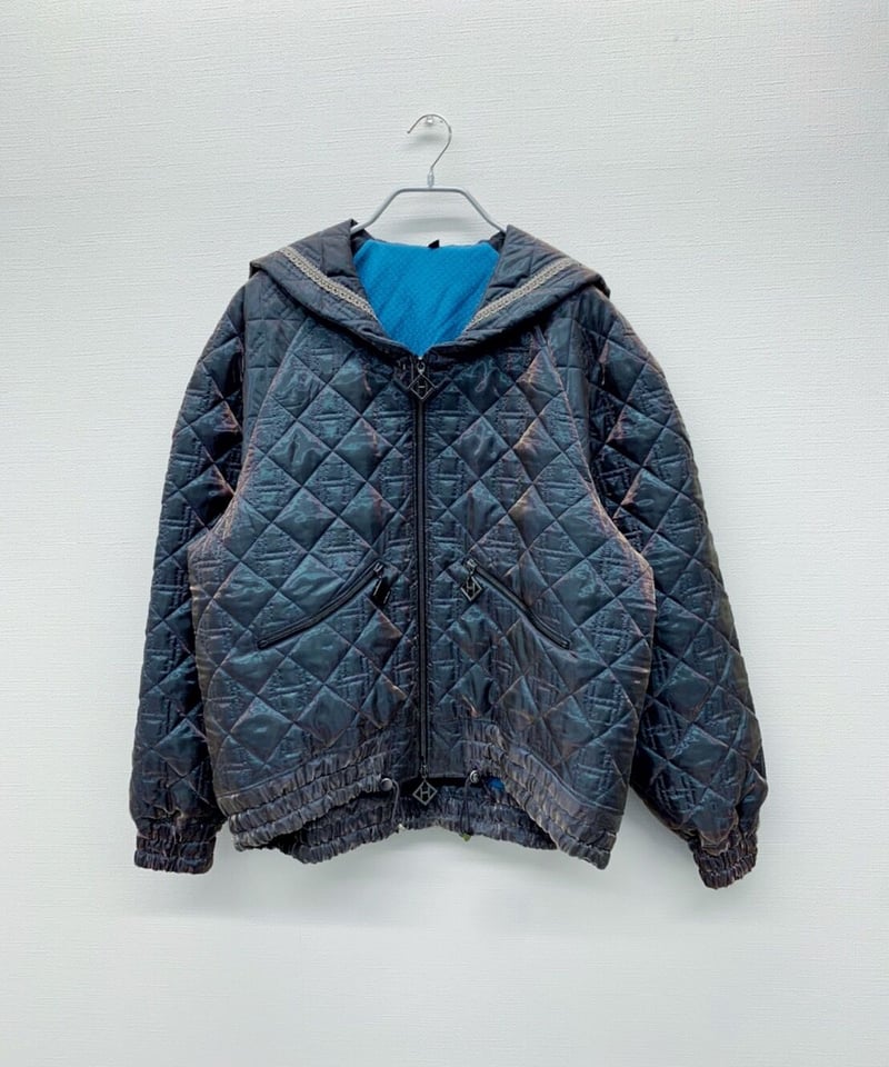 hazama 夜空を駆ける透明彩度のキルティングセーラージャケット XS