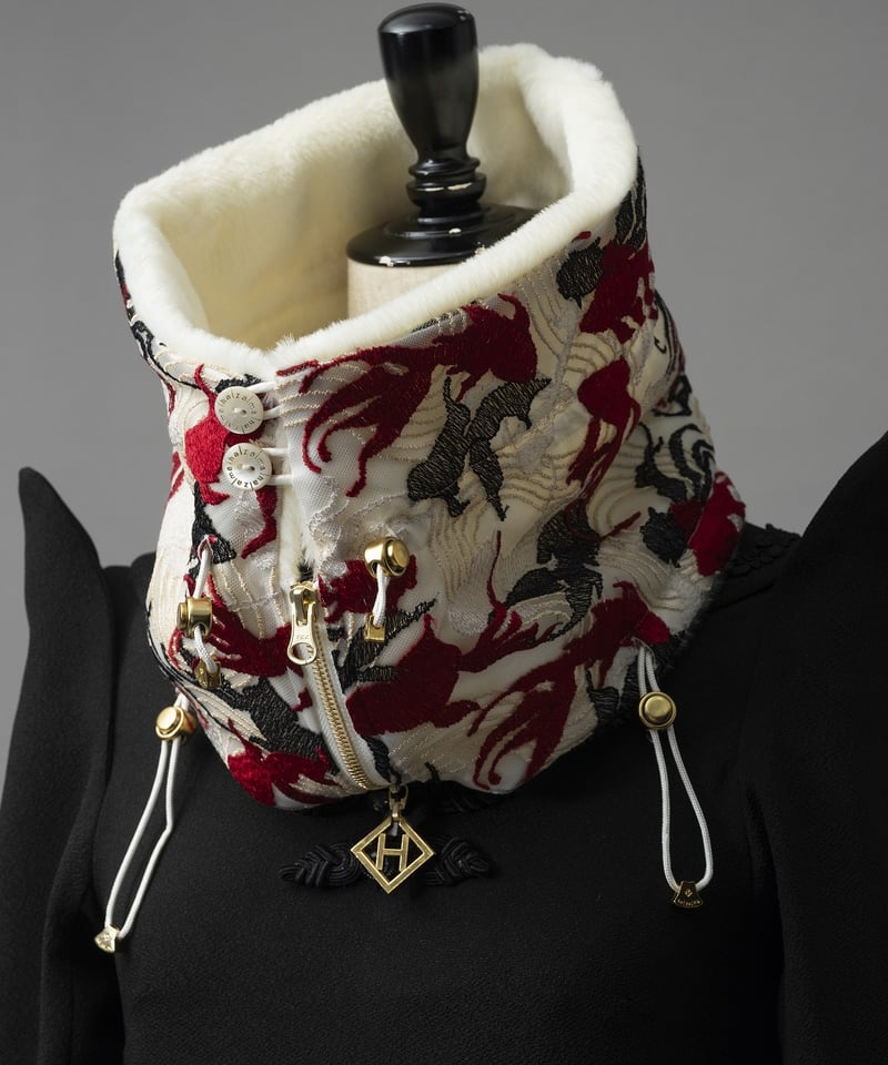 hazama ハザマ　無知へと達するレーススヌード (turquoise) hazama 無知へと達するレーススヌード (turquoise)