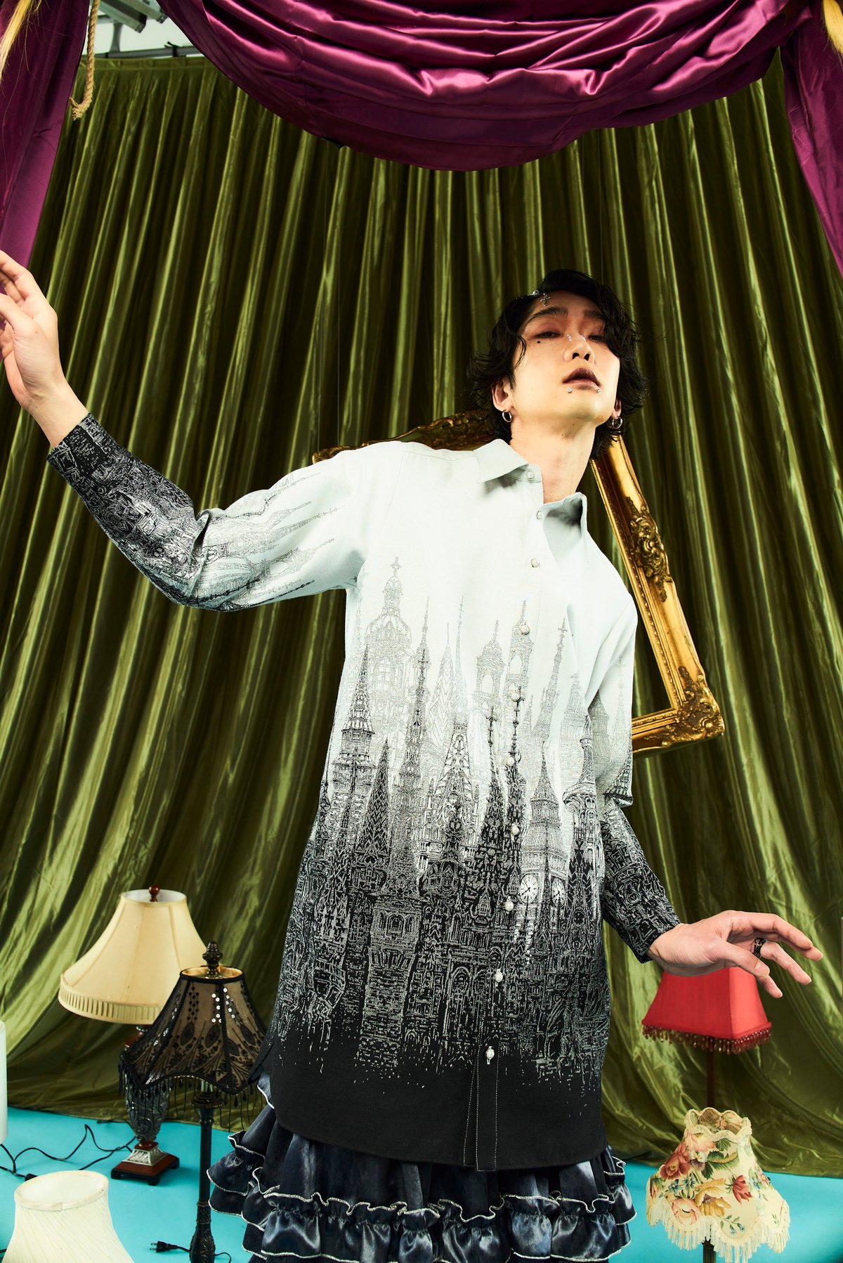 hazama 最後の砦のシャツブラウス hazama 最後の砦のシャツブラウス