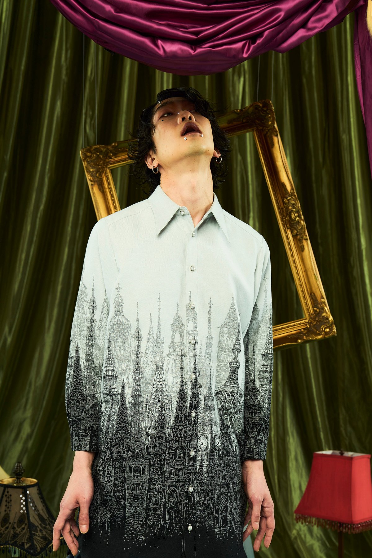 hazama 最後の砦のシャツブラウス