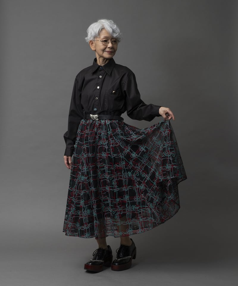 【8月末取下げ予定】hazama 無知へと達するレーススカート ターコイズ kotori.様専用】hazama 無知へと達するレーススカート