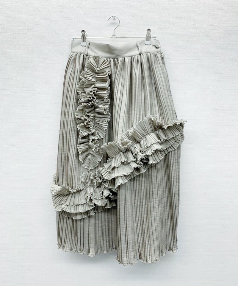 溶けゆく彩光のフリルスカート | ha | za | ma 