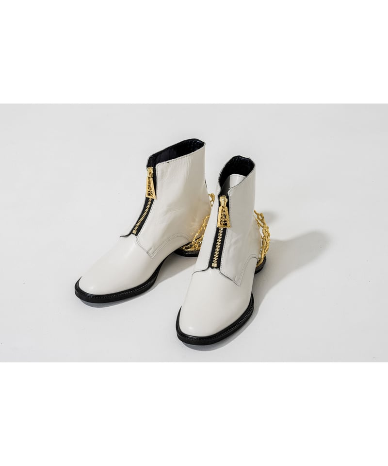 8/31までの出品】ha|za|ma ハザマ青天に辟易のヒールブーツ