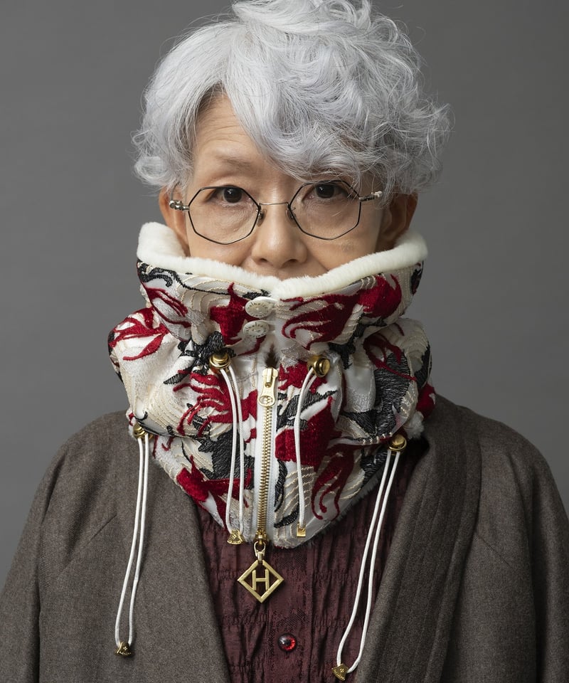 ha|za|ma　レーススヌード 2025/9/30-11/1 WEB注文受付中】尾を引き奏でる波紋のレース