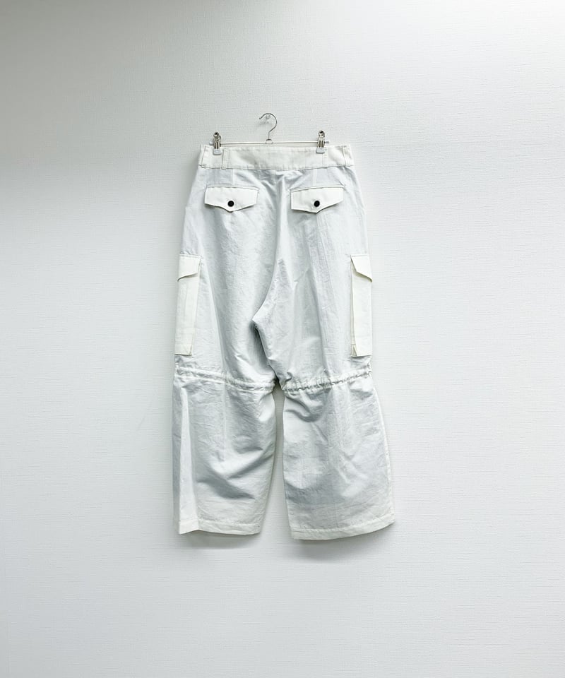 ha|za|ma ハザマ経年真価のサルエルパンツ