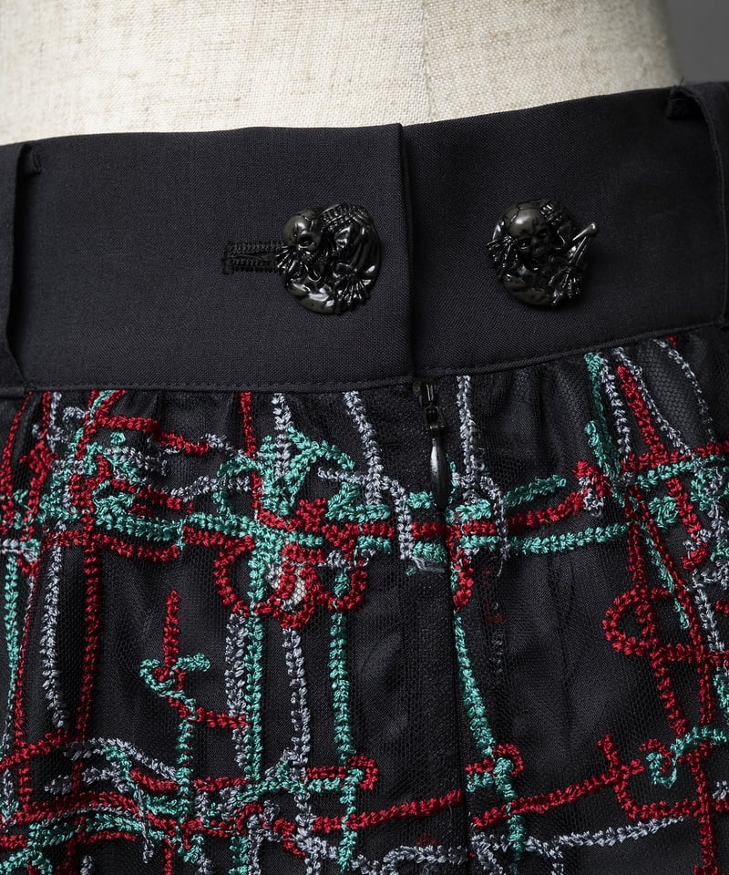 【8月末取下げ予定】hazama 無知へと達するレーススカート ターコイズ kotori.様専用】hazama 無知へと達するレーススカート