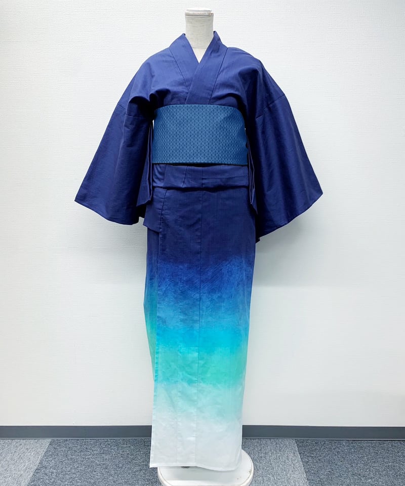 見えないものを見ようとして見上げた夜空の浴衣 <帯セット> | ha | za | ma