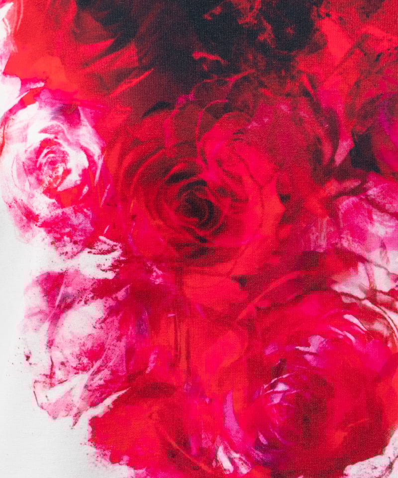 鮮烈に滲む狂気のハイネックカットソー | ha | za | ma