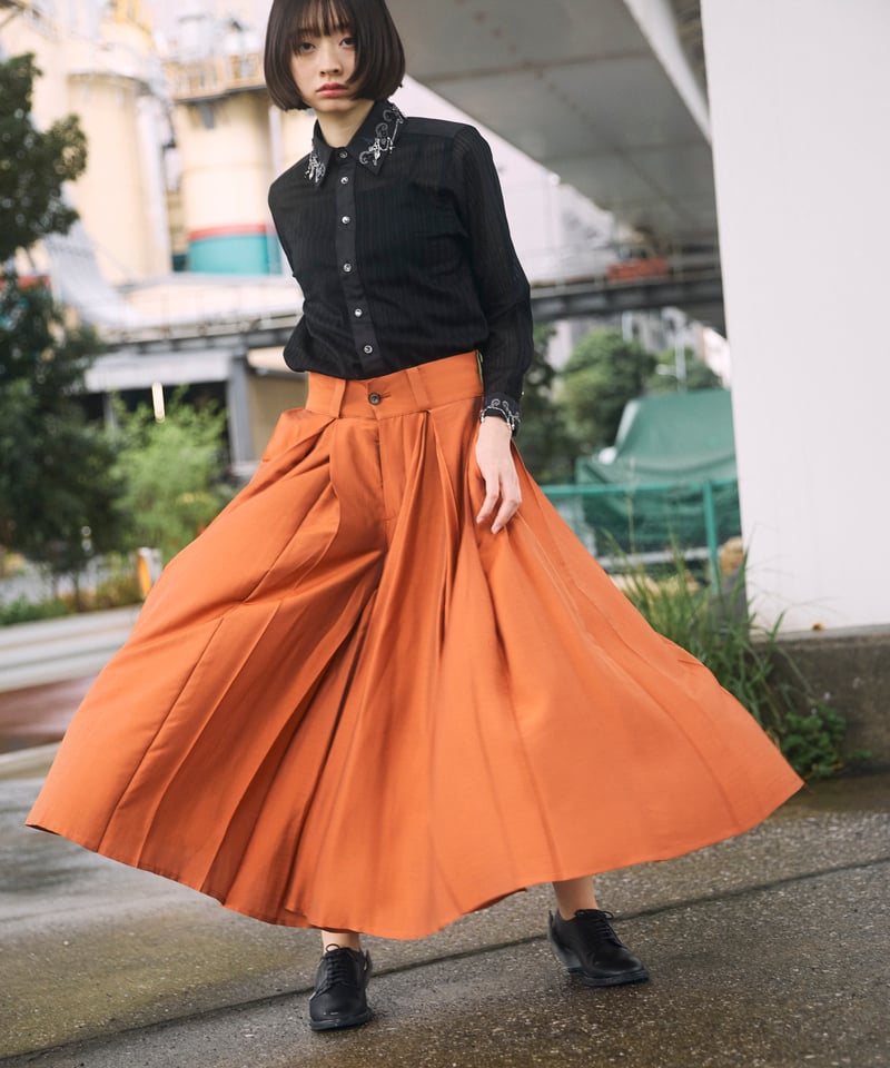 hazama 2ndライン はざま 揺らめくパンツ ブラウン M hazama はざま 揺らめくパンツ ブラウン M 【公式通販】