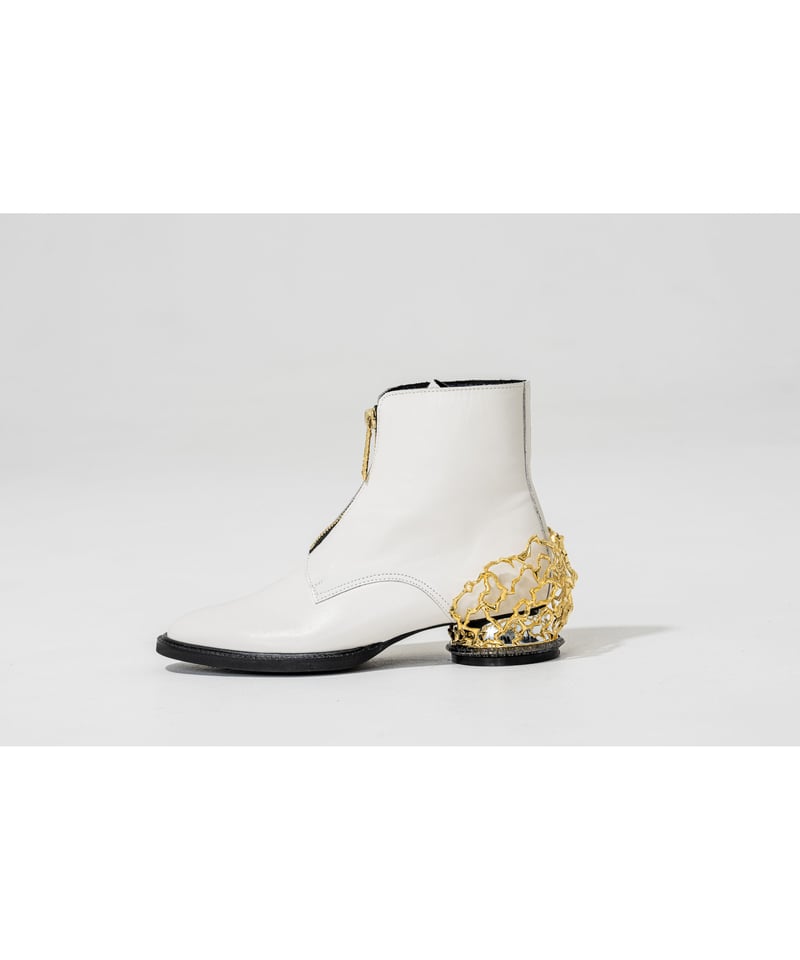 8/31までの出品】ha|za|ma ハザマ青天に辟易のヒールブーツ