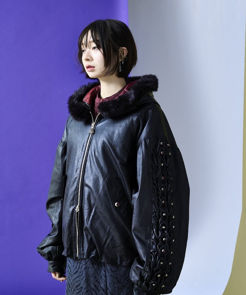 2025/9/30-11/1 WEB注文受付中】百々目くレザージャケット | ha