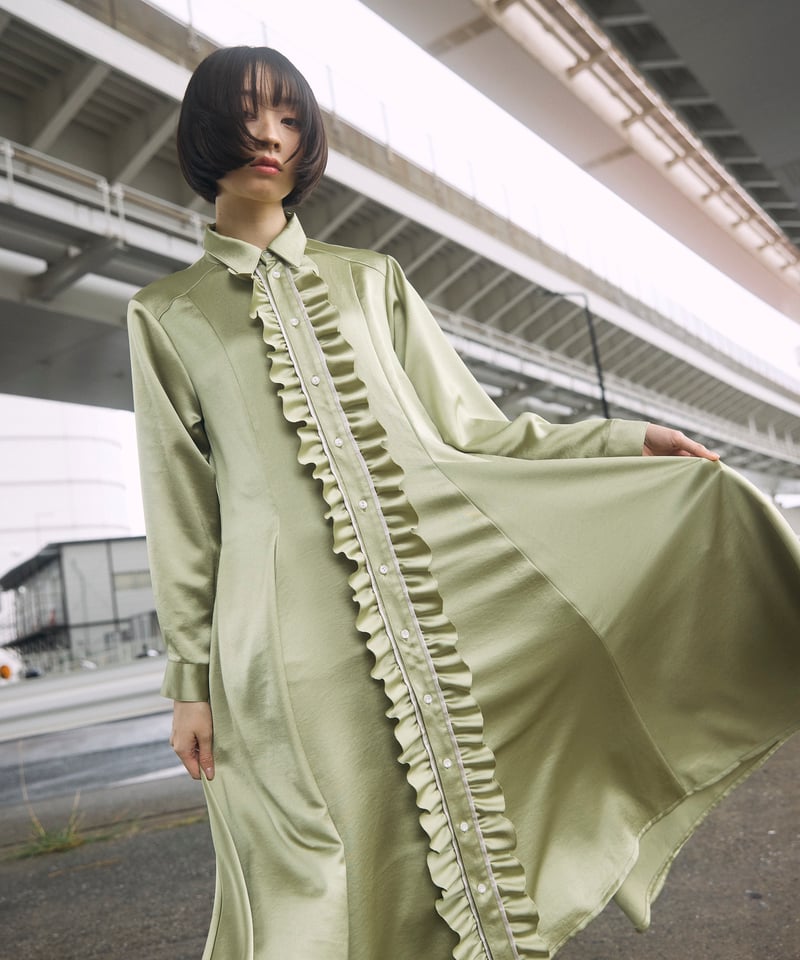hazama 【新品】揺らめくシャツワンピース hazama 【新品】揺らめくシャツワンピース ha za maハザマ