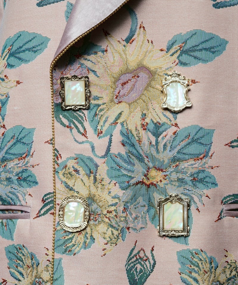 色ブレ品】咲く手あまたのジャケットコート | ha | za | ma