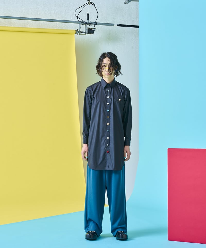 hazamaハザマ 寄り添うワイドサルエルパンツ black ha za ma ハザマ はざま 寄り添うワイドサルエルパンツ hazama