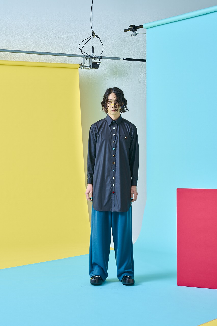 hazama ハザマ 2020SS 経年真価のテーパードサルエルパンツ hazama