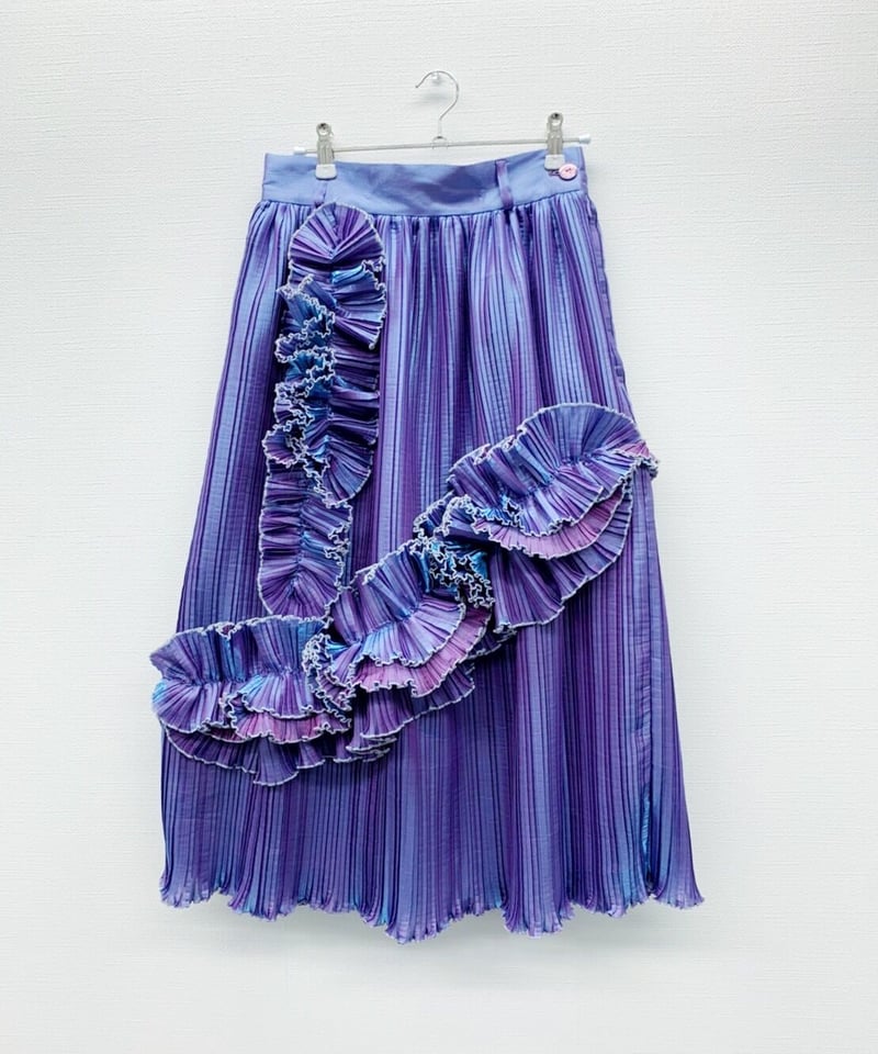 溶けゆく彩光のフリルスカート | ha | za | ma 