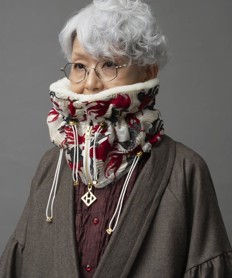 ha|za|ma　レーススヌード 2025/9/30-11/1 WEB注文受付中】尾を引き奏でる波紋のレース