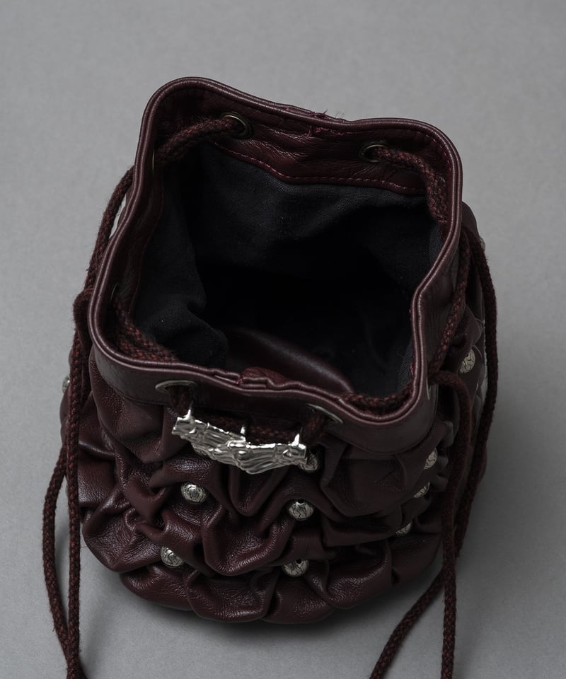 2025/9/30-11/1 WEB注文受付中】百々目くレザー巾着バッグ | ha