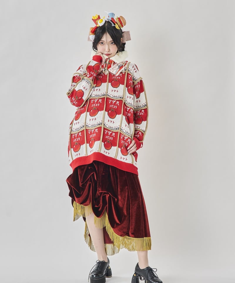 リコピン命/ビタミン命のニット | ha | za | ma 