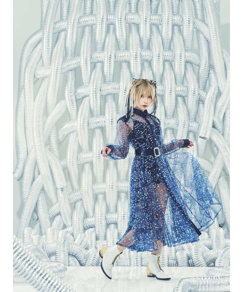 hazama 確かな過去が照らす未来のレースワンピース navy Lサイズ