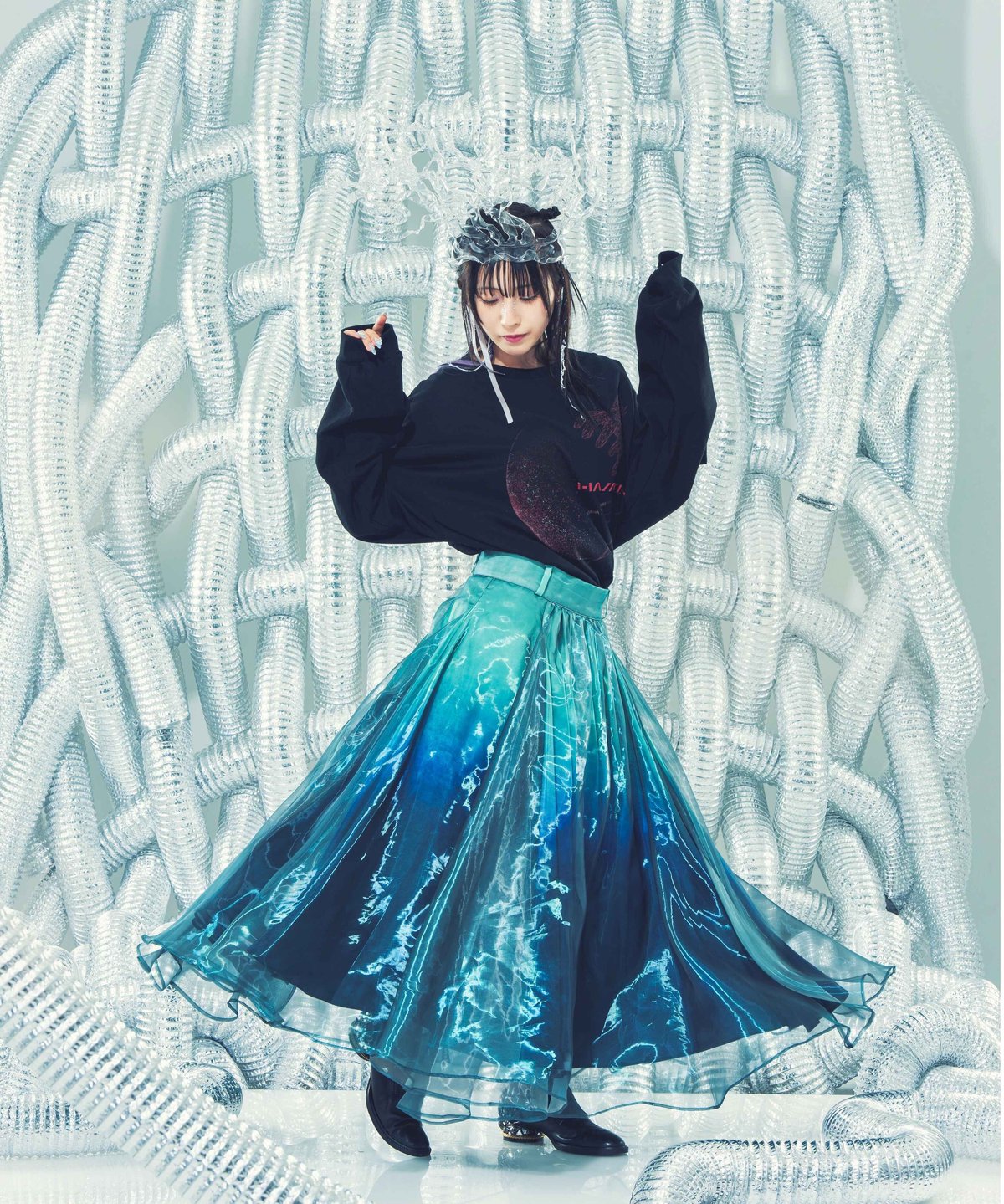 ✨美品✨ハザマ 見えないものを見ようとして見上げた夜空のスカート