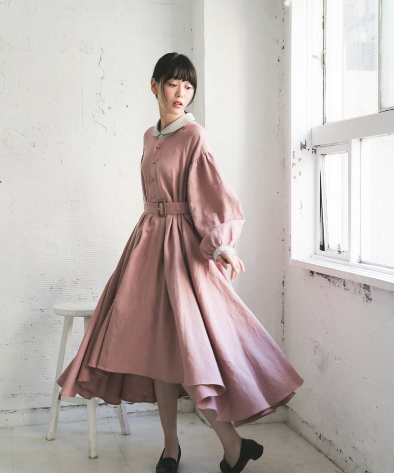 hazama ハザマ 20SS 経年真価のワンピース （春夏ver.） グリーン