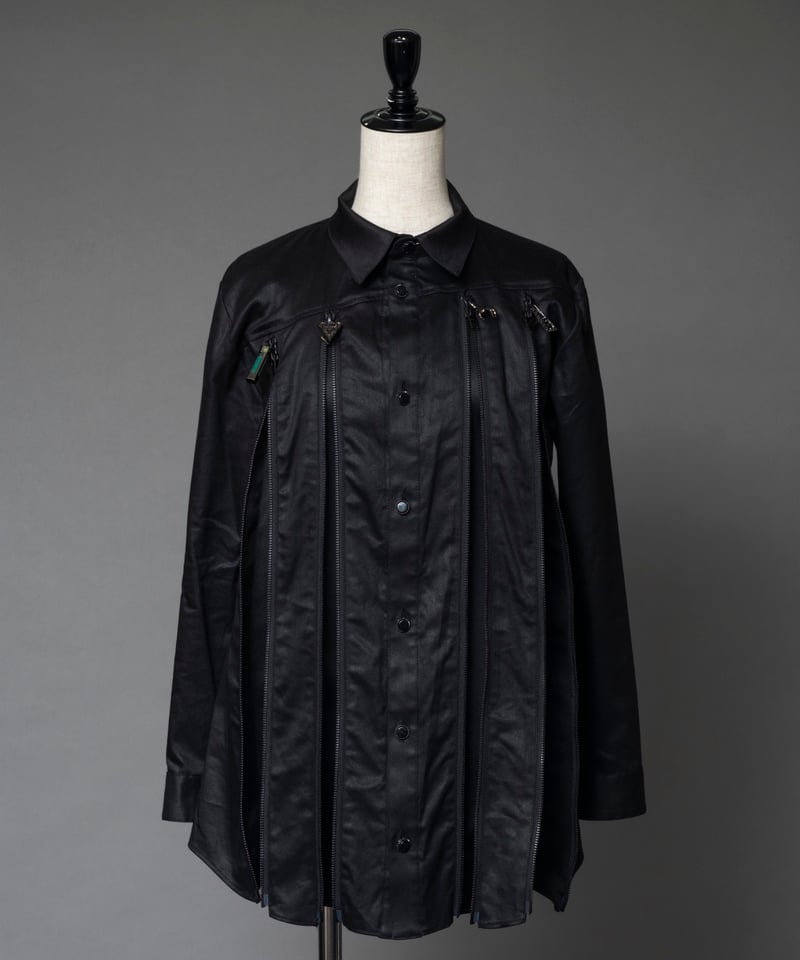 【未使用に近い】レイヤードシャツ by MAO KAWASAKI 晴詣限定品 黒 2026/5/13-2026/6/16 WEB注文受付中】調律シャツ<archive zip