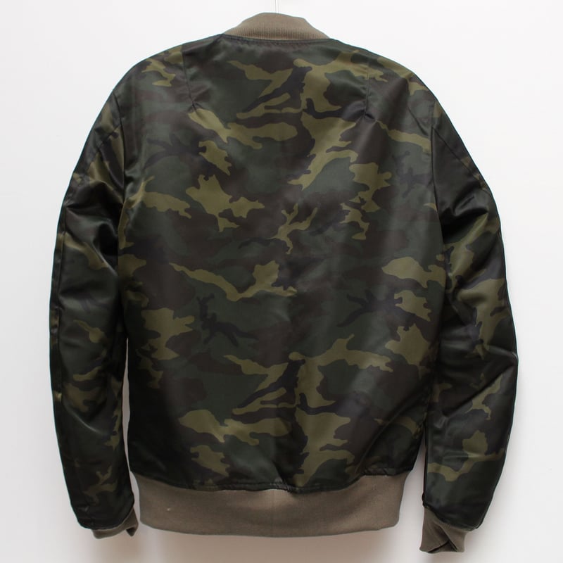 オリジナルMA-1/リバーシブルカモフラ柄パターン/カーキ/ 日本国内生産