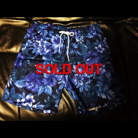 日本製/花柄/サーフショーツ/ネイビー/スイムショーツ/国内生産/リゾート