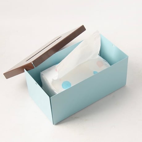 #カラフル アイアン ボックス ティッシュケース 全2色