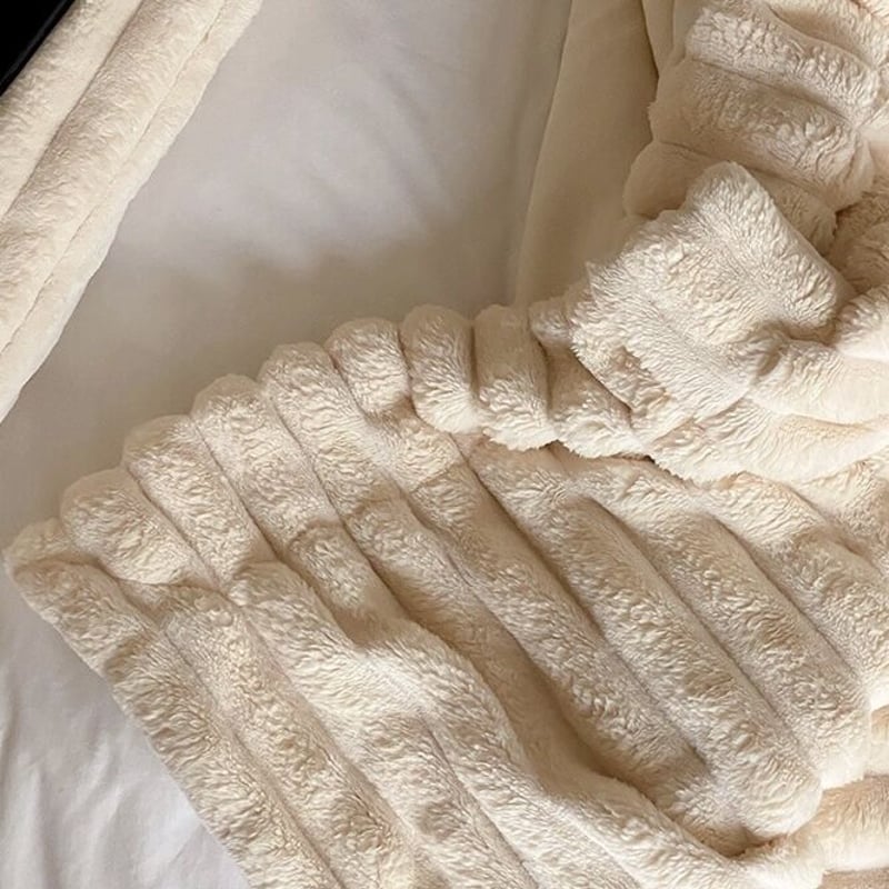 ストライプ ポコポコ ブランケット 全2色 150×200 毛布 | 70PARK