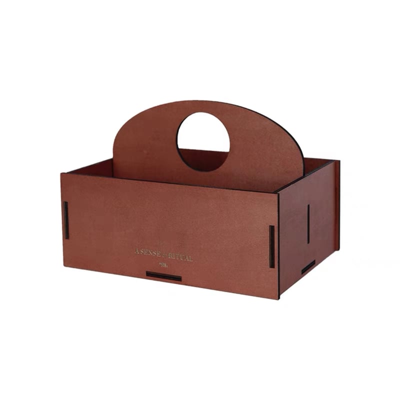 持ち手付き ウッド 収納 ボックス 全2色 コスメ | 70PARK