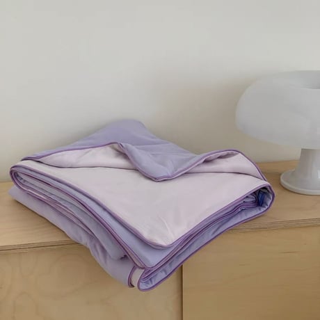 #パイピング 冷感 夏掛け布団 カラフル ブランケット 全6色 単品 2サイズ ひんやり