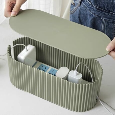 【即納】#電源タップ 収納 ケーブルボックス 全3色 2サイズ