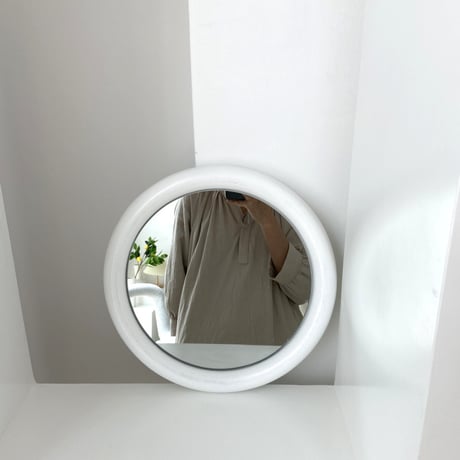 【即納】#ラウンド フレーム シンプル 壁掛け ミラー 全2色 鏡