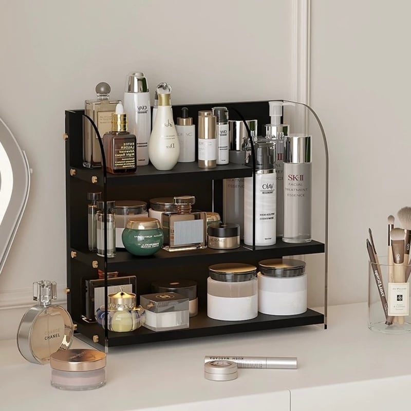 アクリル クリア 三層 コスメ 収納 ラック 全2色 香水収納 | 70PARK