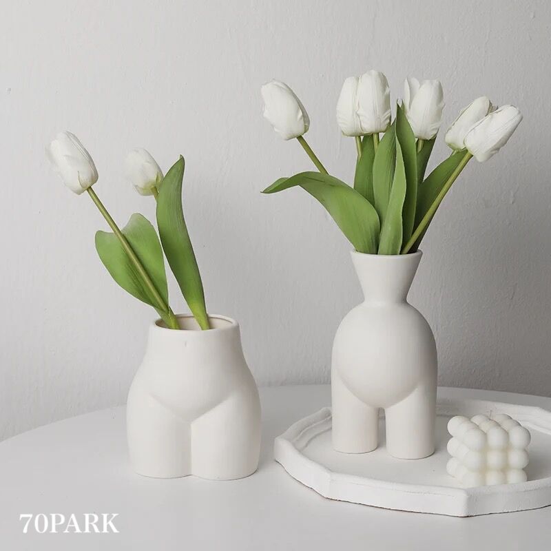 AREA WARE ヒップ　フラワーベース 花瓶　オブジェ ボディ　２点セット ヒップ型 ボディアート フラワーベース 全2タイプ 花瓶 | 70PARK